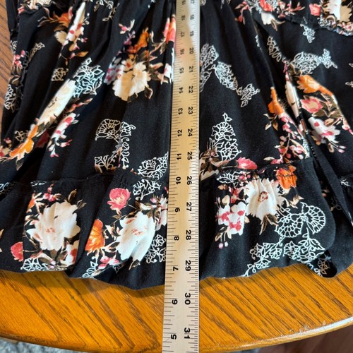 Torrid Dress Womens 2 Black Floral Maxi Sleeveless Cross Back Tie Waist Flowy - Picture 11 of 11