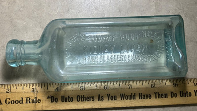 Antique Drug bottle-Dr. Kilmer Swamp Root Remedy-New Mexico digging find-BIMAL