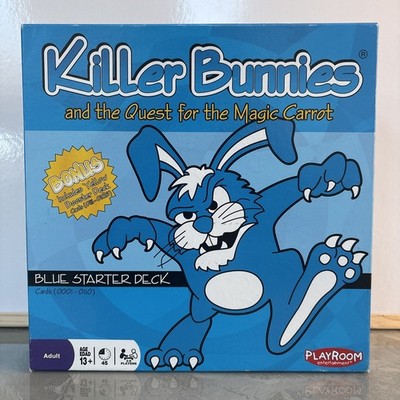 Killer Bunnies Quest For Magic Carrot Blue Starter Deck & Yellow Booster 2009 