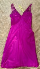 Catherine Malandrino Fuchsia Pink Cotton & Silk Bustier Style Dress Size 6 NWT