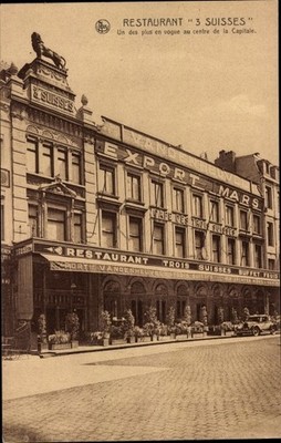 Ak Bruxelles Brüssel, Restaurant 3 Suisses - 3425195