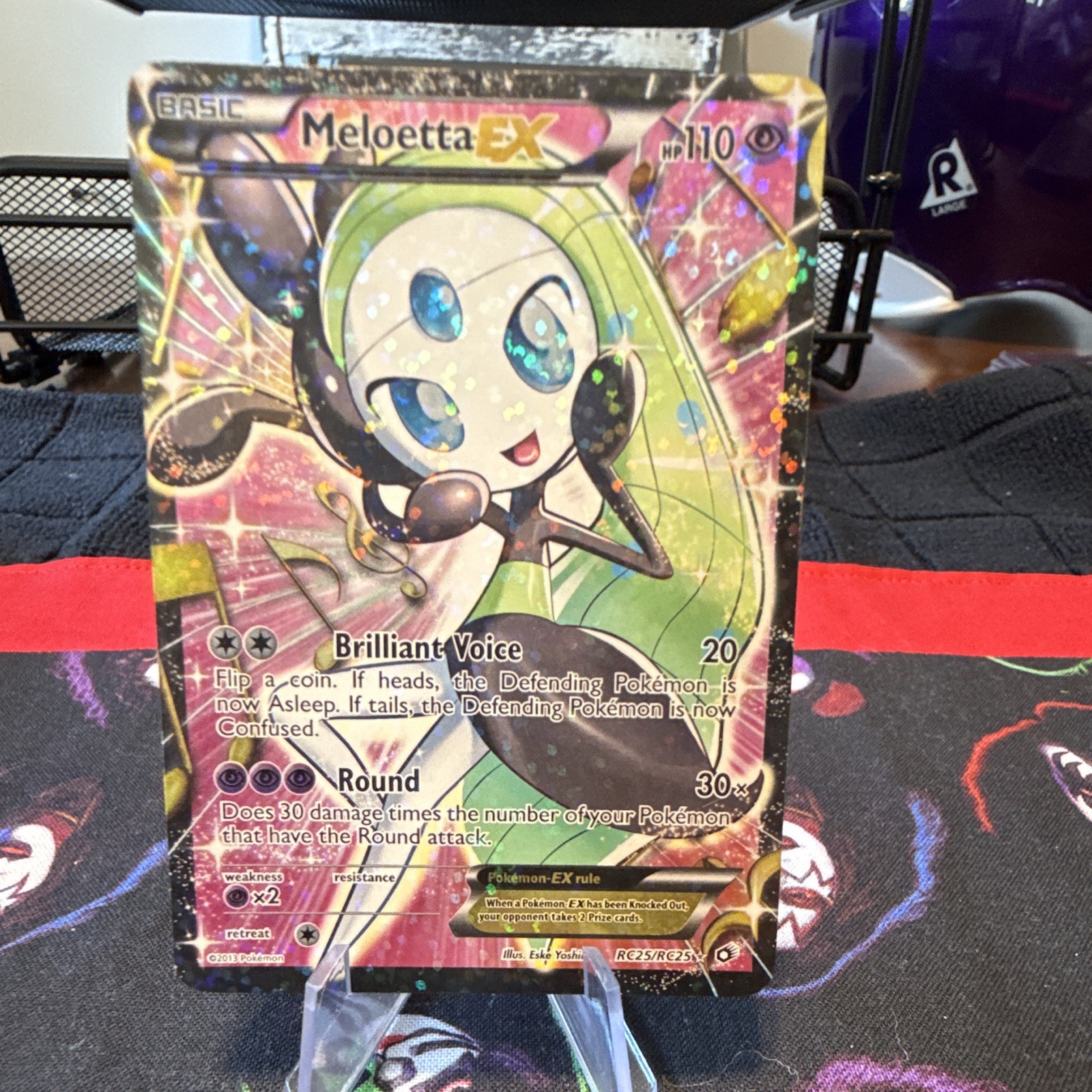 Meloetta EX Legendary Treasures RC Full Art Holo RC25 2012 Eng