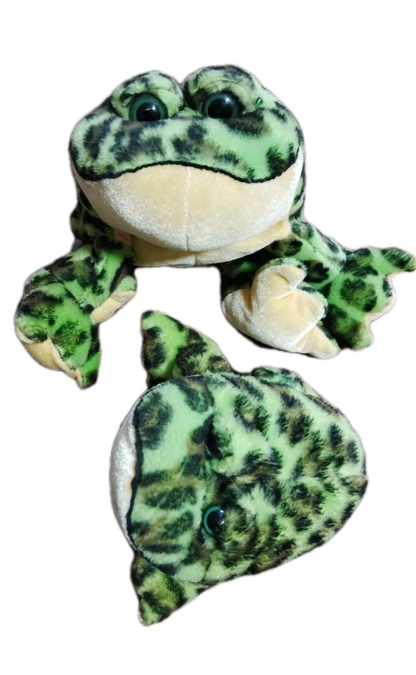 GANZ Webkinz Lil’Kinz Plush Frog Bullfrog HM114& HS114 No Code Set Of Two - Image 4 of 4
