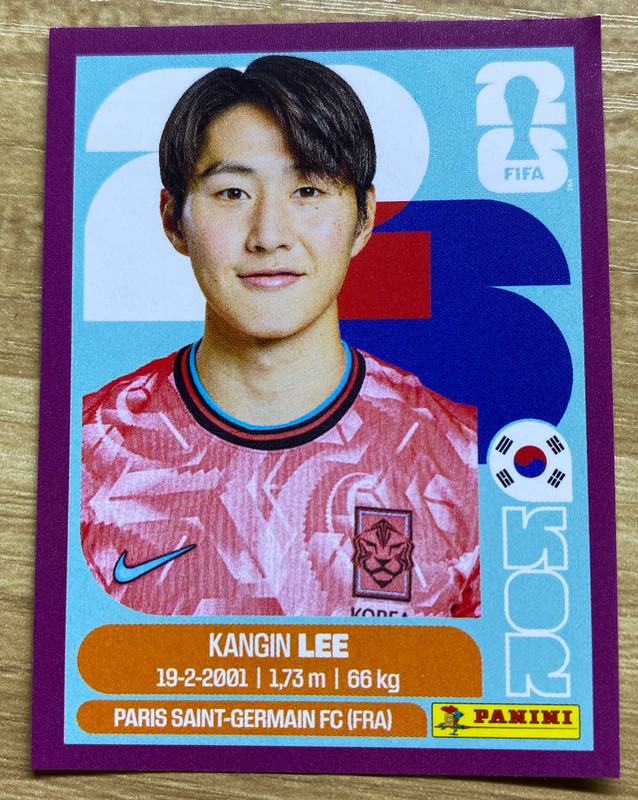 2026 Panini Fifa World Cup USA Sticker Kang-in Lee Purple #KOR12