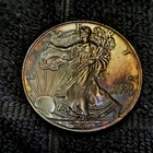 2008 Toned Walking Liberty American Eagle Dollar Coin 1oz .999 Fine Silver