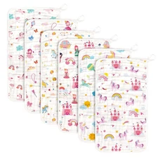 Baby Burp Cloths Muslin Washcloths 6 Pack Muslin Burp Cloths 100% Cotton Larg...