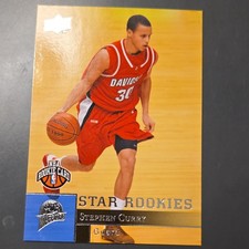 2009-10 Upper Deck Stephen Curry Star Rookies #234 Warriors NBA rookie Card. rookie card picture