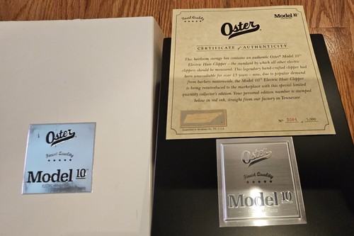 Oster Model 10 Limited Edition Clipper with COA - Numbered 3084/5000