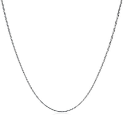 925 Sterlingsilber Massive Italienische Runde Diamantschliff Schlangenkette Halskette für Herren