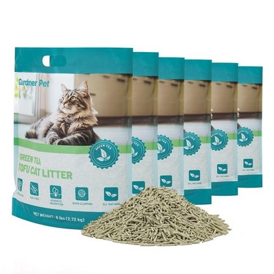 Natural Tofu Cat Litter, Cat Litter with Green Tea Extract   Dust-Free, Fast ...