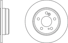 Solid Brake Discs and Pads Rear Proformer PBD8106+PBP7166 fits MERCEDES C CLASS
