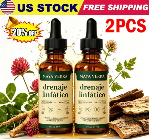 2x Mayaverra Lymphatic Drainage Drops,Natural Original