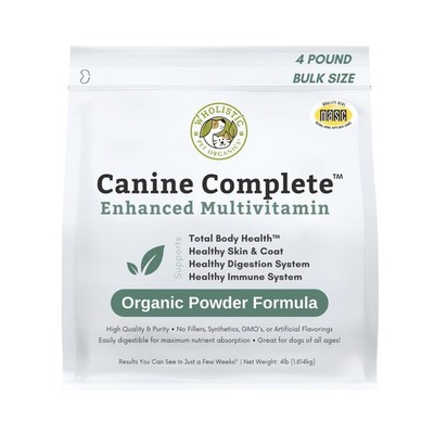 Wholistic Pet Organics Canine Complete - Dog Multivitamin Powder - 4 Lb - Dai...
