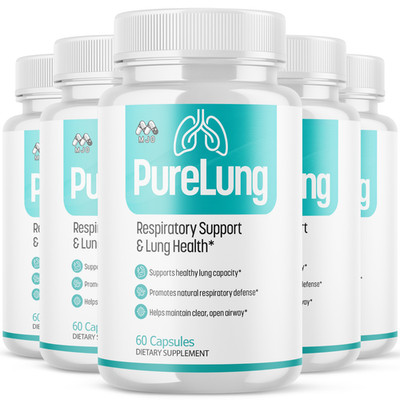 (5 Pack) PureLung Advanced Lung Support Supplement Pure Lung 300 Capsules