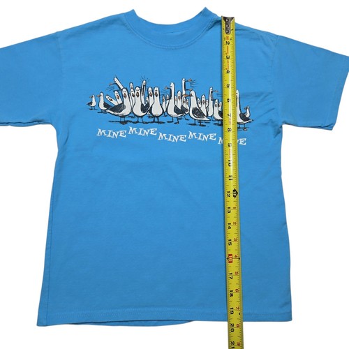 Disney Seagulls Shirt Girls Small Blue Mine Mine Graphic Tee Pixar Finding Nemo - Picture 4 of 11
