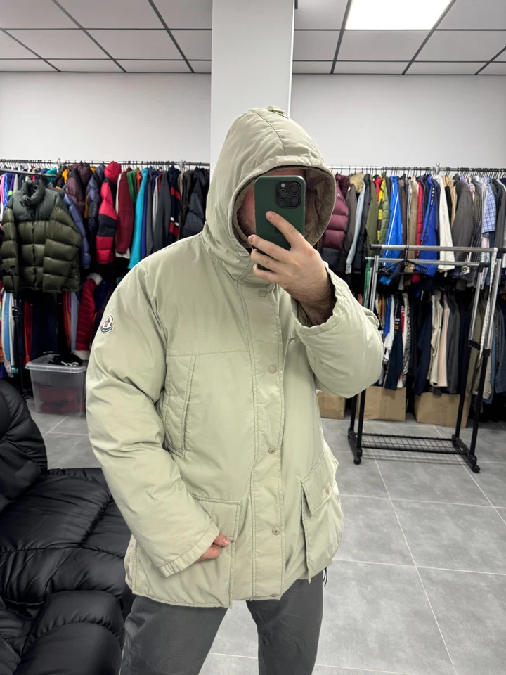 Jaqueta Parka Vintage Moncler Grenoble Puffer Down Anos 90 Masculina Tamanho 4 (L-XL) - Imagem 2 de 4