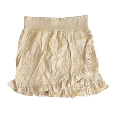 Rylee + Cru Ruffle Wrap Skirt Large Womens Bottoms Stylish Layered Design