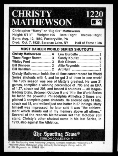 1994 The Sporting News Conlon Collection Complete Your Set! #991-1320 You Pick! - Picture 111 of 170