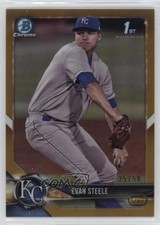 2018 Bowman Chrome Prospects Gold Refractor 25/50 Evan Steele #BCP245 pe8