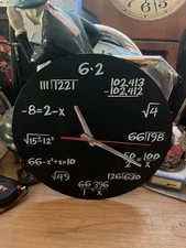 POP QUIZ CLOCK- Test Your Math Skills- 11.5"  