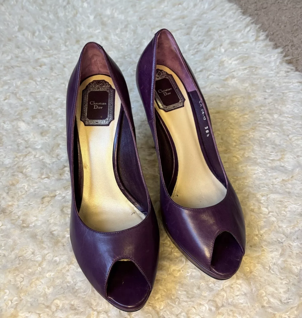 Escarpins à talons plates formes violets Christian Dior Miss Dior Dior Miss Dior taille 38,5/8,5 États Unis