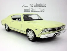 1968 Chevrolet Chevelle SS-396 1/24 Scale Diecast Model by Welly - OFF WHITE