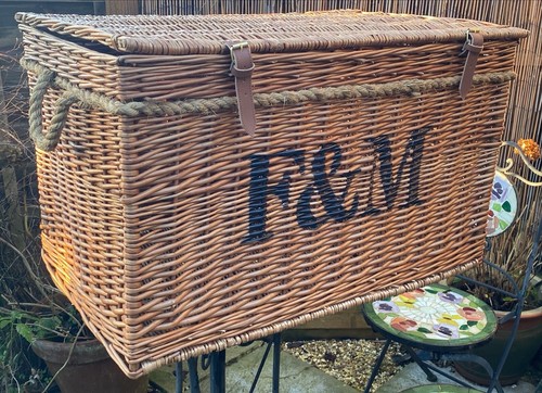 Extra Large Fortnum and Mason Windsor F&M Wicker Hamper Basket