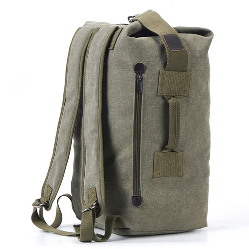 Mochila de lona para hombres Bolso de hombro Deportes Viaje Lona Militar Bolso de mano Equipaje - Imagen 41 de 42
