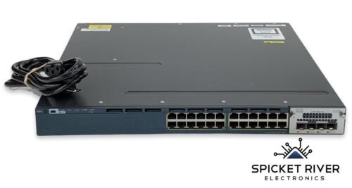 Cisco WS-C3560X-24P-L V02 48-Port Ethernet Network Switch w/ C3KX-NM-10G Module - Afbeelding 1 van 9