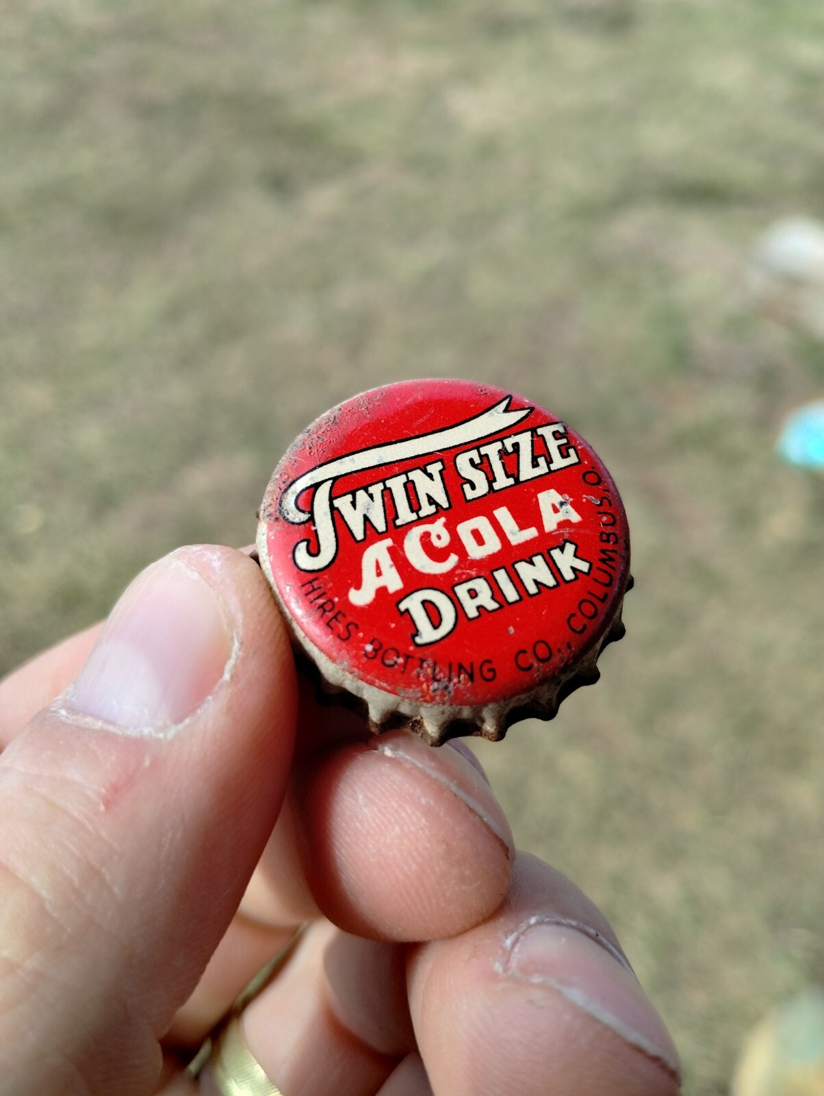 Twin Size A Cola Drink cork corklined SODA BOTTLE cap CAPs Columbus