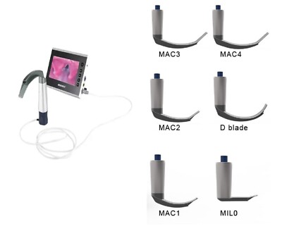 Video Laryngoskop Wiederverwendbares Set Macintosh Klinge Griff BD-DF Intubation