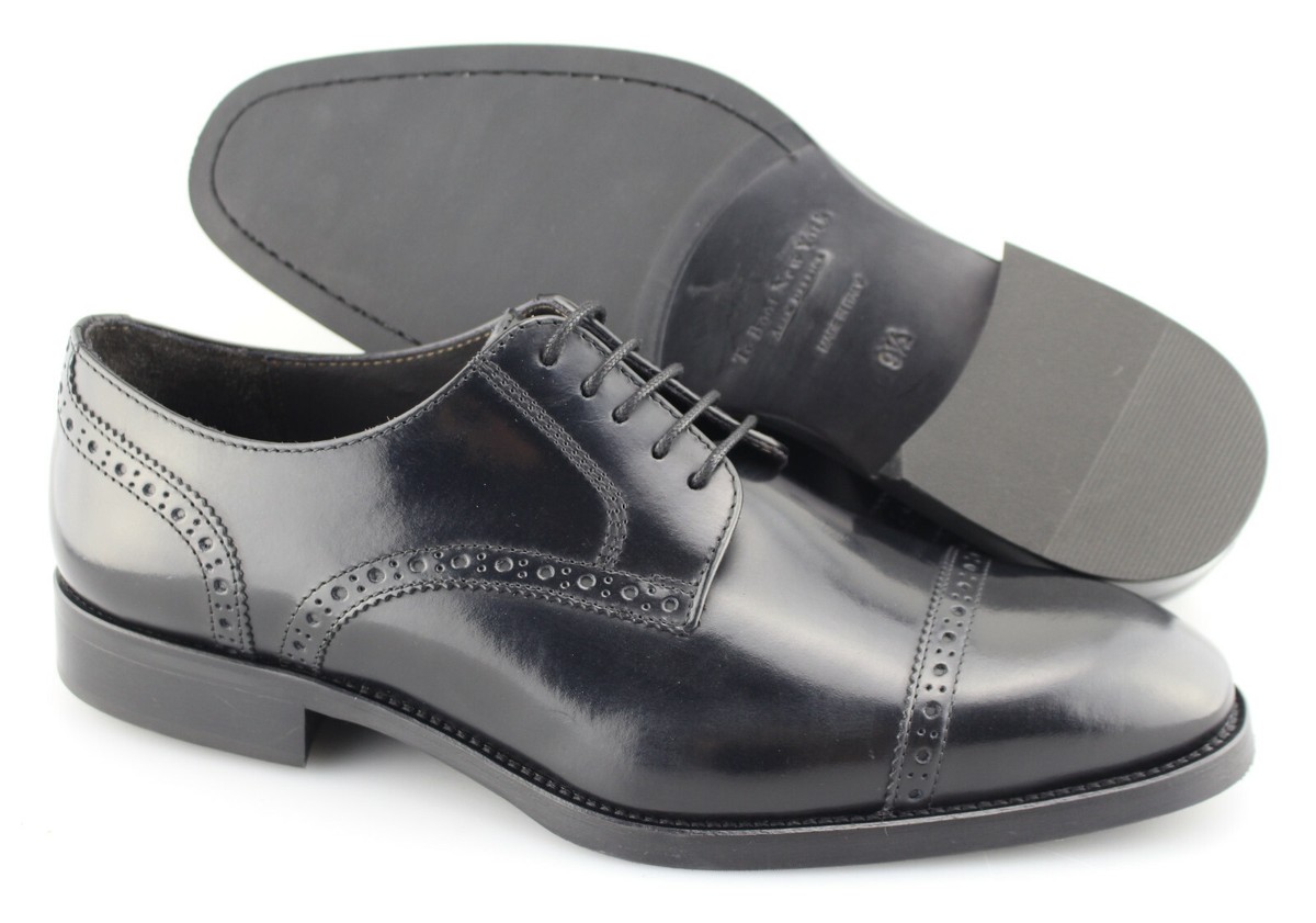 To Boot New York Bolzano Brown Leather Cap Toe Brogue Oxford Shoes Mens 10 M Anton Cognac Calf Leather Men main image 4