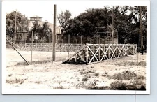 Real Photo Postcard Kansas Clay Center Baseball Park AZO Stamp Box