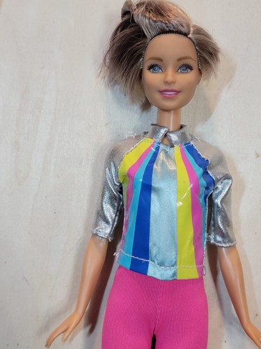 Barbie Puppe 2015 Fashionistas Pink Clone Fashion oder andere Haare geschnitten Mod C339G - Bild 5 von 17