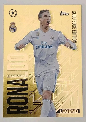 2024-25 Match Attax Cristiano Ronaldo Gold Edge Edition Legend Foil Real Madrid