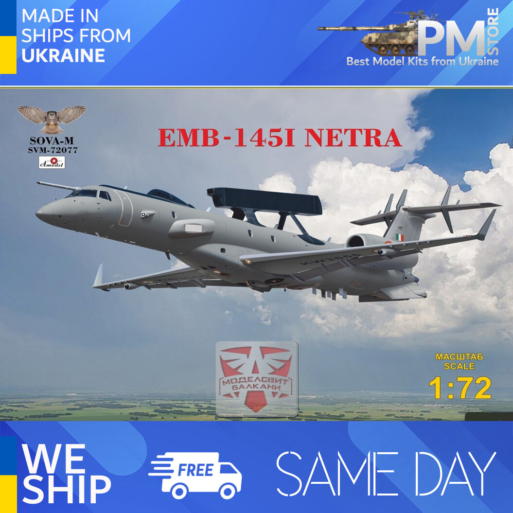 航空機・ヘリコプター SOVA-M EMB-145I NETRA 1:72 航空機・ヘリコプター SOVA-M EMB-145I NETRA 1:72 Sova Model