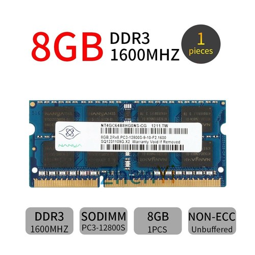 For NANYA 32GB 16GB 8GB DDR3 PC3-12800S 1600MHz SODIMM 204Pin Laptop RAM Lot UH - Picture 11 of 15