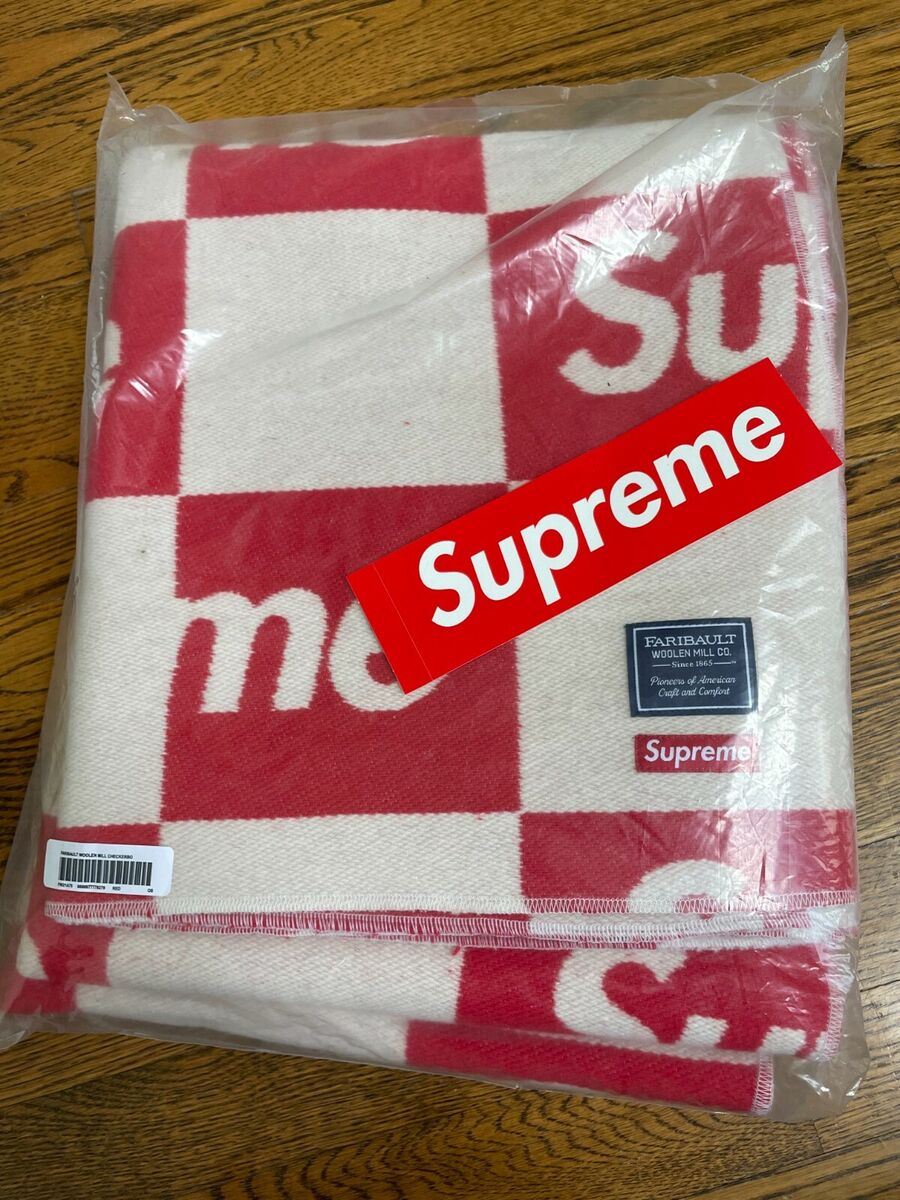 Supreme Faribault Wool Blanket ブランケット 赤 - アウトドア寝具 Supreme Faribault Wool Blanket ブランケット 赤 - アウトドア寝具