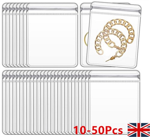 10-50Pcs Coin Bag Plastic Clear PVC Case Jewelry Storage Cover Envelopes` - Picture 3 of 20