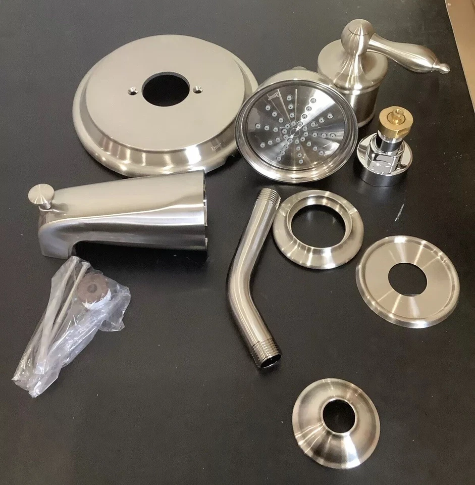 Danze Tub/Shower Set WITH ROUGH IN VALVE Brushed Nickel D520010BNT - Image 2 of 4