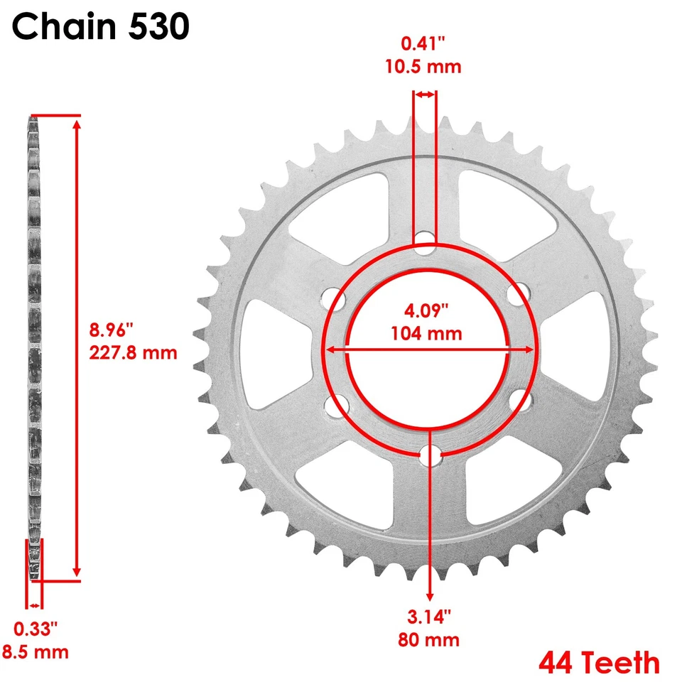 Kit de corrente e roda dentada preta para Suzuki GS550E GS550Ef GS550Es 1983-1986 - Imagem 4 de 4