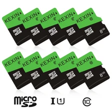 Kexin 8GB Micro SD Card Ultra SDHC U1 Class 10 Memory Lot 5/10/100pcs Wholesale 