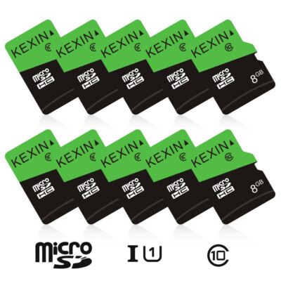 Kexin 8GB Micro SD Card Ultra SDHC U1 Class 10 Memory Lot 5/10/100pcs Wholesale 