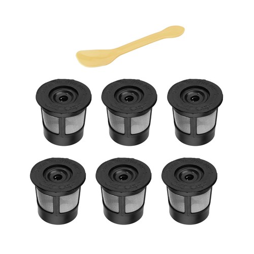 6 Pack For KCup Reusable Replacement Coffee Filter Holder Pod for