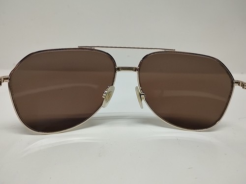 DOLCE & GABBANA Men's Aviator Sunglasses DG2166 488/73 61-14-140 Pale Gold/Brown - Picture 10 of 18