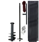 PWSAM Hand Auger 3.9inch 55ft Water well Earth Borer DIY WATER WELL