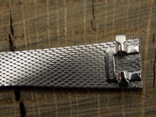 Kestenmade NOS Unused Vintage Watch Band Sliding Clasp 9mm White Gold Filled - Picture 3 of 5