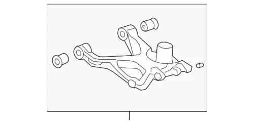 Brazo de control inferior del lado del conductor trasero genuino GM 2007-2017 Buick Chevrolet 22915856 Foto 3 de 4