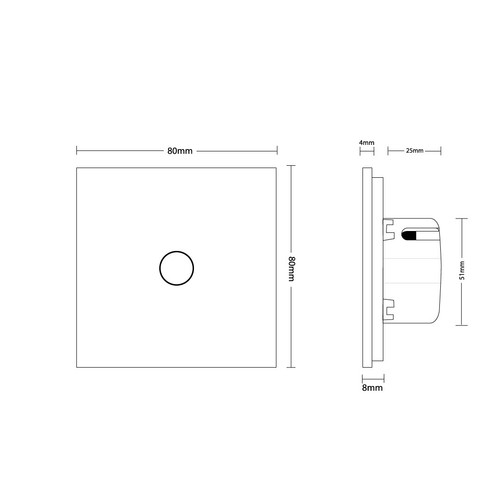LIVOLO Touch Glas Lichtschalter Steckdosen Taster Dimmer Satdose Wechselschalter - Bild 95 von 320