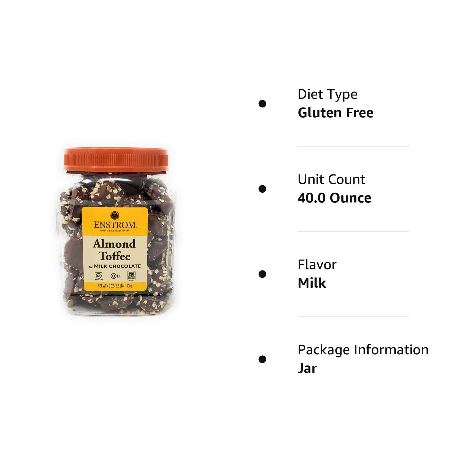 Almond Toffee Tub (Milk, 2.5lb) eBay